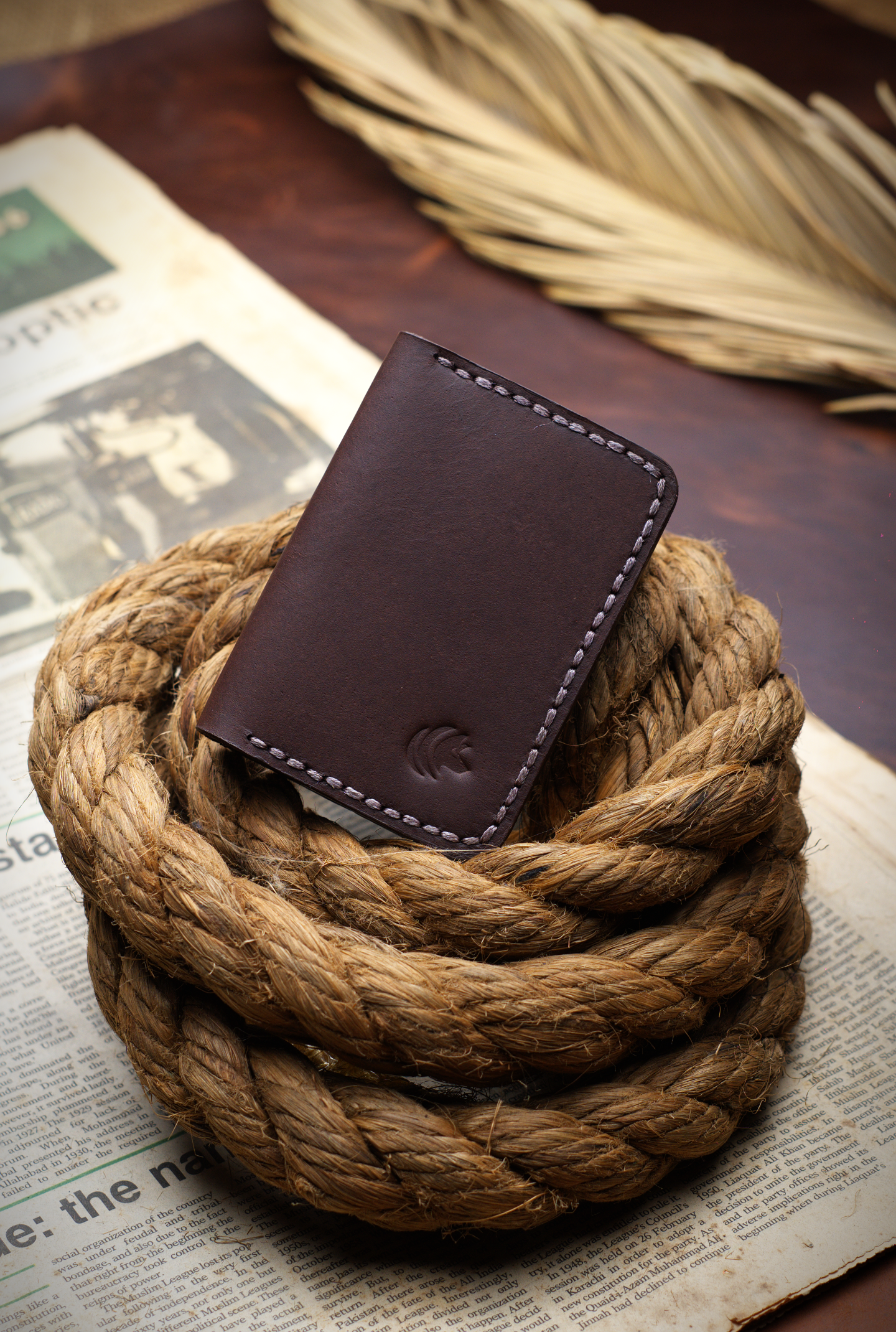 The Vertical Executive: A Leather Bifold Wallet