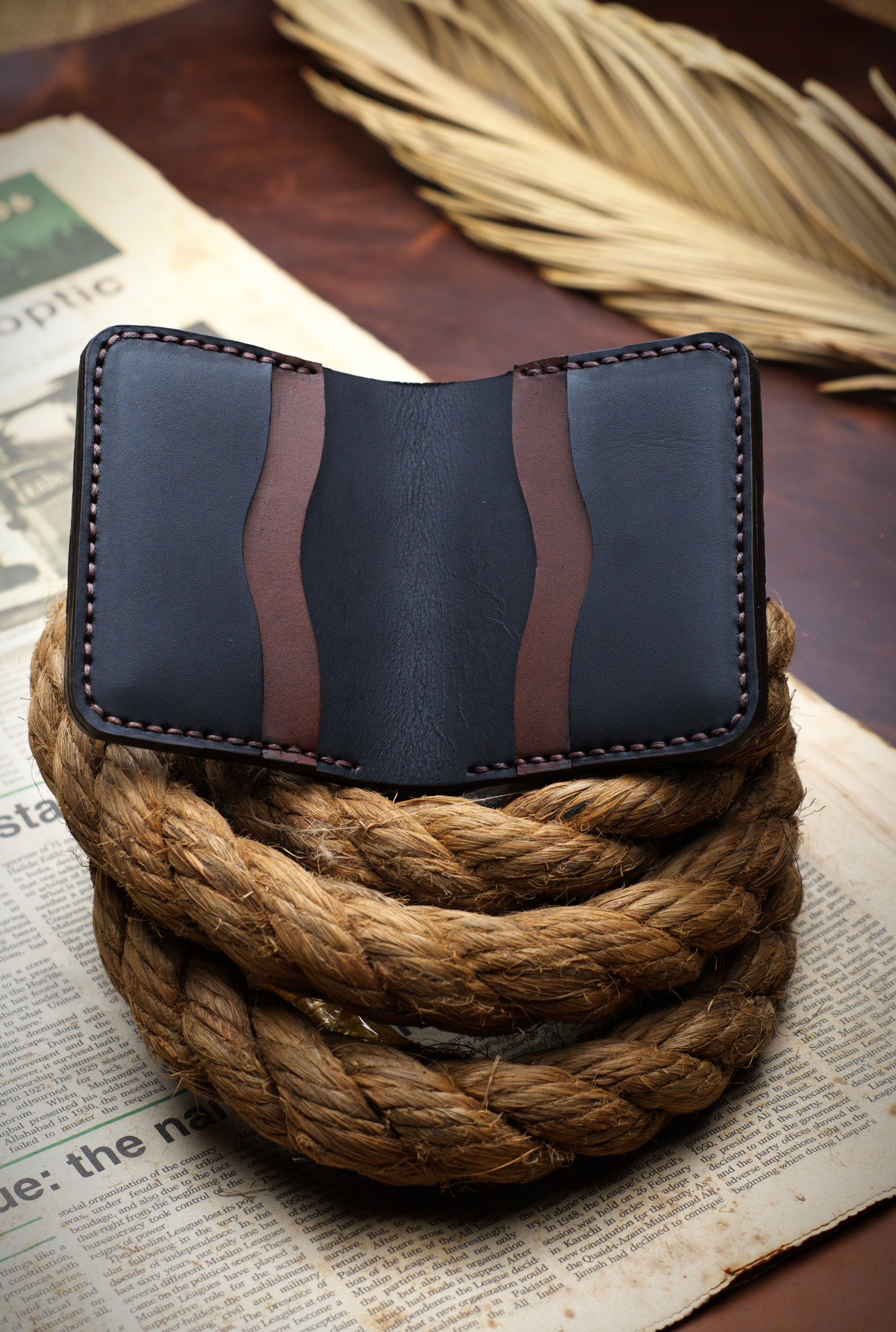 The Vertique - A Leather Bifold Wallet