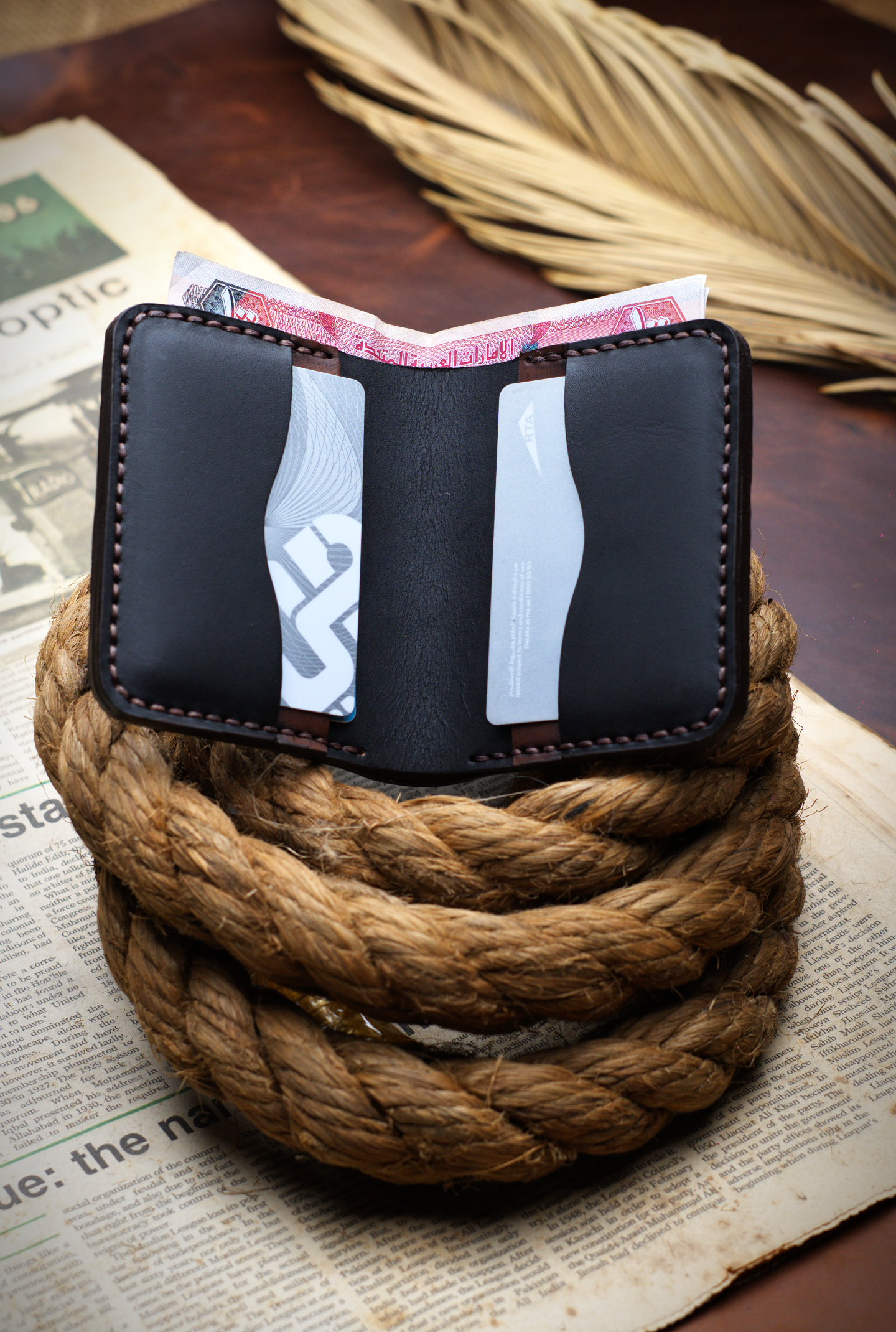 The Vertique - A Leather Bifold Wallet