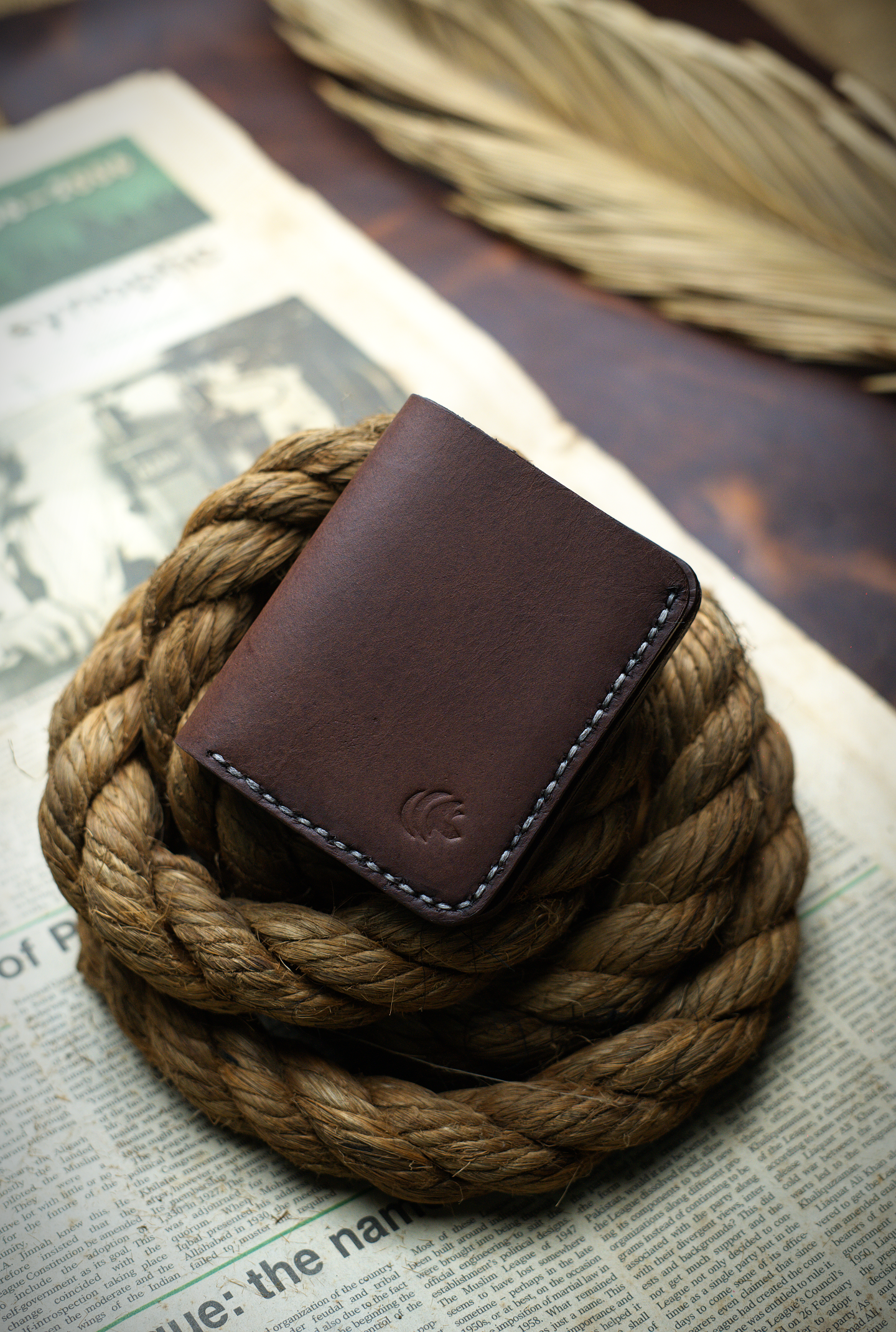 The Vertique - A Leather Bifold Wallet