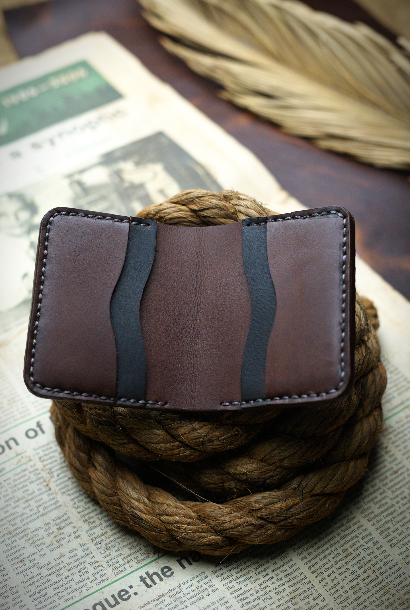 The Vertique - A Leather Bifold Wallet