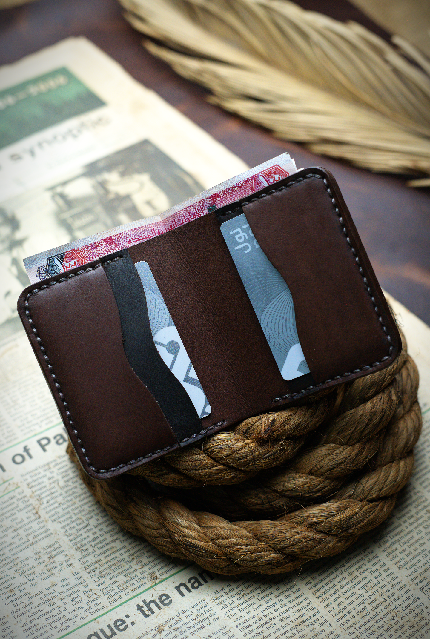 The Vertique - A Leather Bifold Wallet